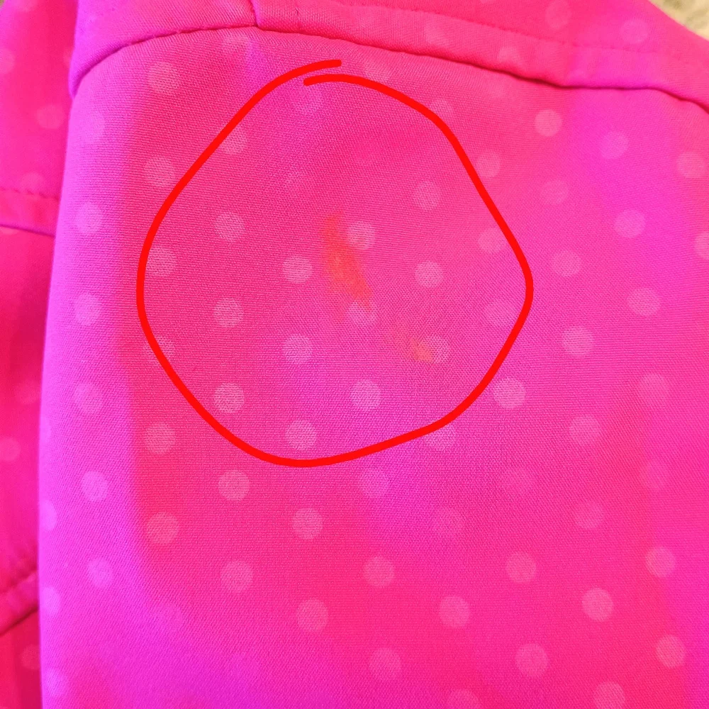 Girl's Free Country Bright Pink Polka Dot Softshell Hooded Jacket Size XL 10/12 - Picture 10 of 14